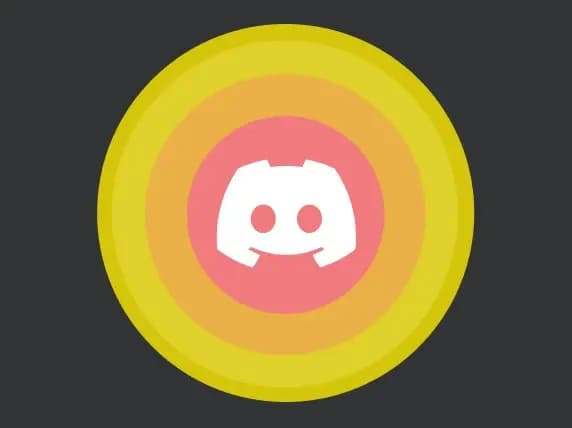 Discord icon in concentric circles, representing available support.