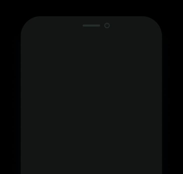 Silhouette of a mobile phone